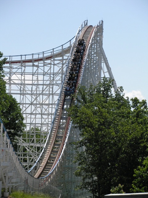 Screamin&#39; Eagle Roller Coaster Photos, Six Flags St. Louis