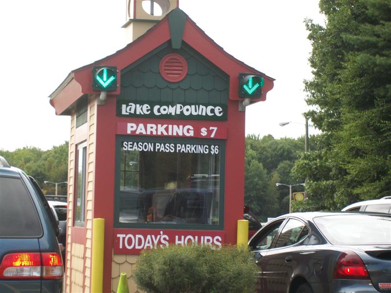 Lake Compounce Discussion Thread An amusement park is a park that features various attractions, such as rides and games, as well as other events for entertainment purposes. A theme park is a type of amusement park that bases its structures and attractions around a central theme, often featuring multiple areas with different themes. Unlike temporary and mobile funfairs and carnivals, amusement parks are stationary and built.