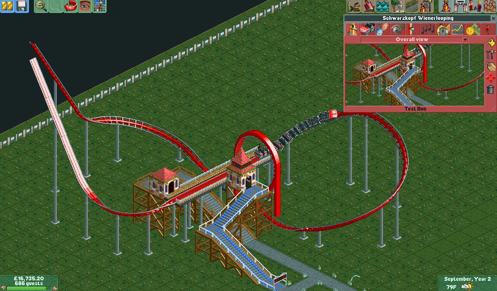 Rollercoaster Tycoon How To Build A Looping Rollercoaster Tycoon How To Build A Looping