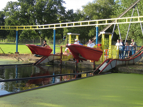 The boat ride at Wicksteed The boat ride at Wicksteed