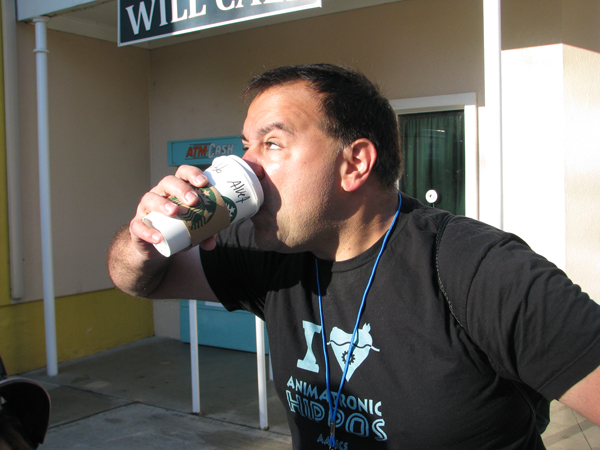 92 Robb Drinks Coffee.JPG