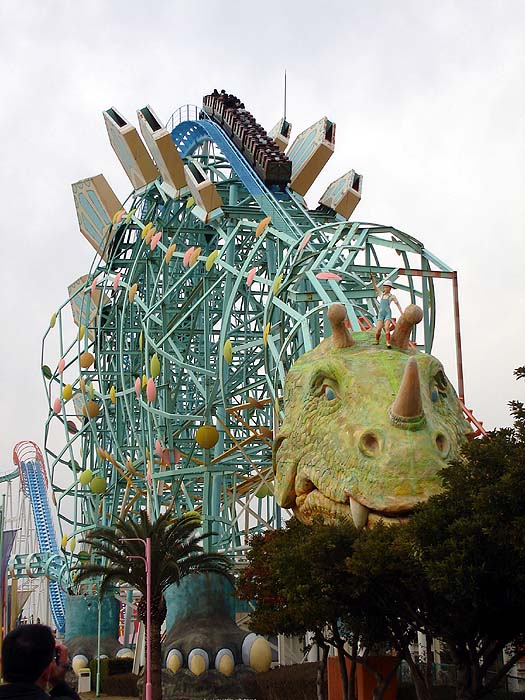 dinosaur roller coaster