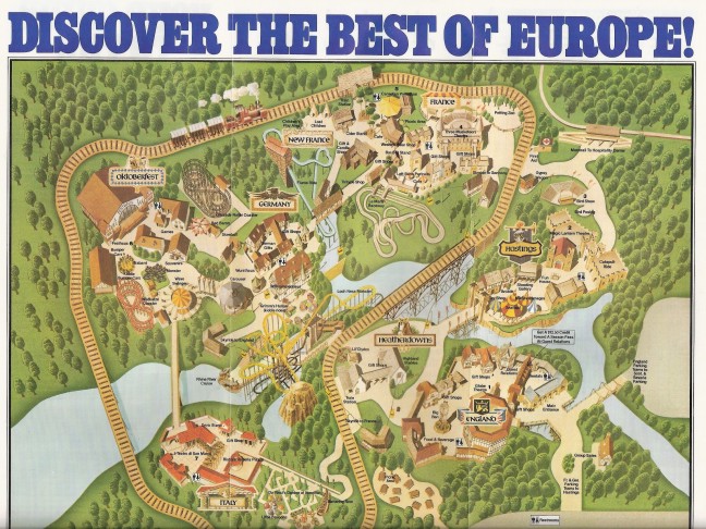 Busch Gardens Williamsburg 1977 Park Map