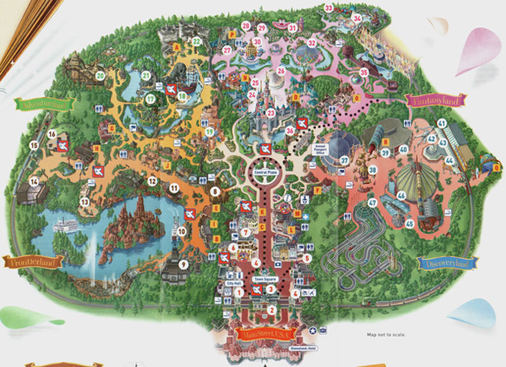 Disneyland Map 2008