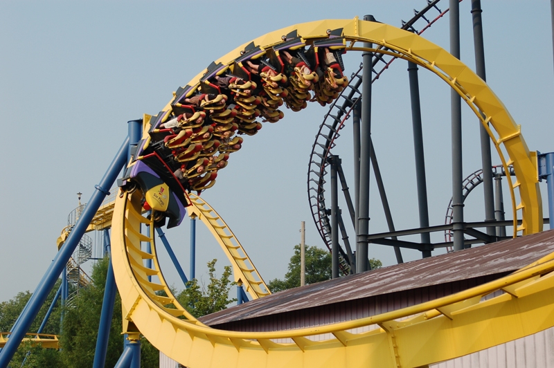 Pool area and slides and coaster. - Picture of Kentucky Kingdom, Louisville  - Tripadvisor