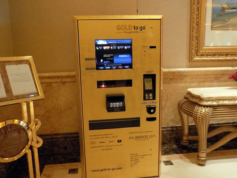 Image result for gold vending machine atm dubai pic