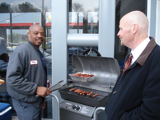 Grilling Hot Dogs.JPG
