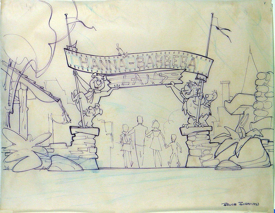 Review Of Artist Design : Theme park review hanna barbera land concept art