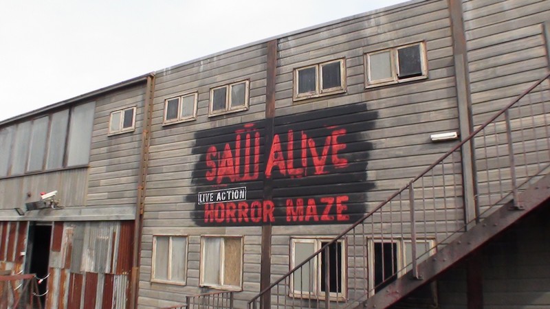 Image result for thorpe park saw alive