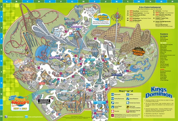 Kings Dominion Height Chart 2017