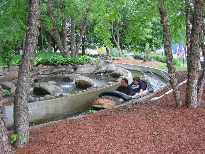 log chute ride