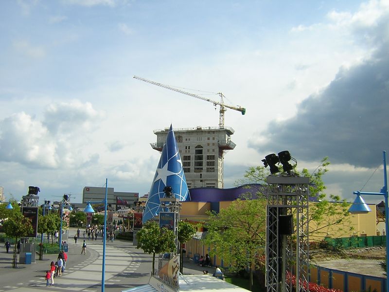 Good view of Tower of Terror looming over the park.