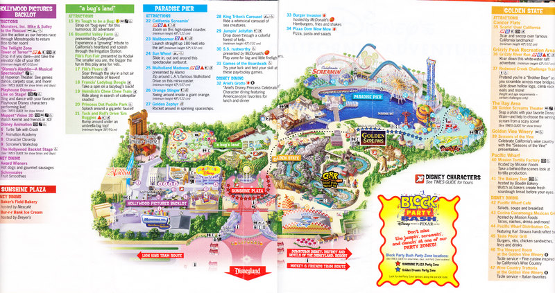 disneyland california map of park. disneyland california