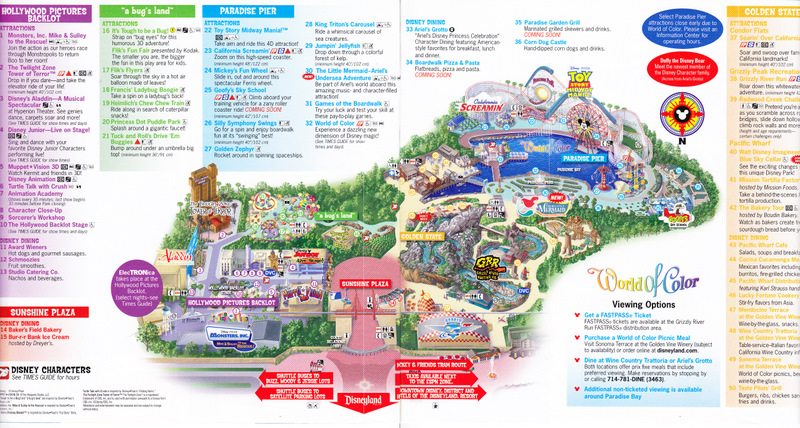 California Adventure Park Map Pdf