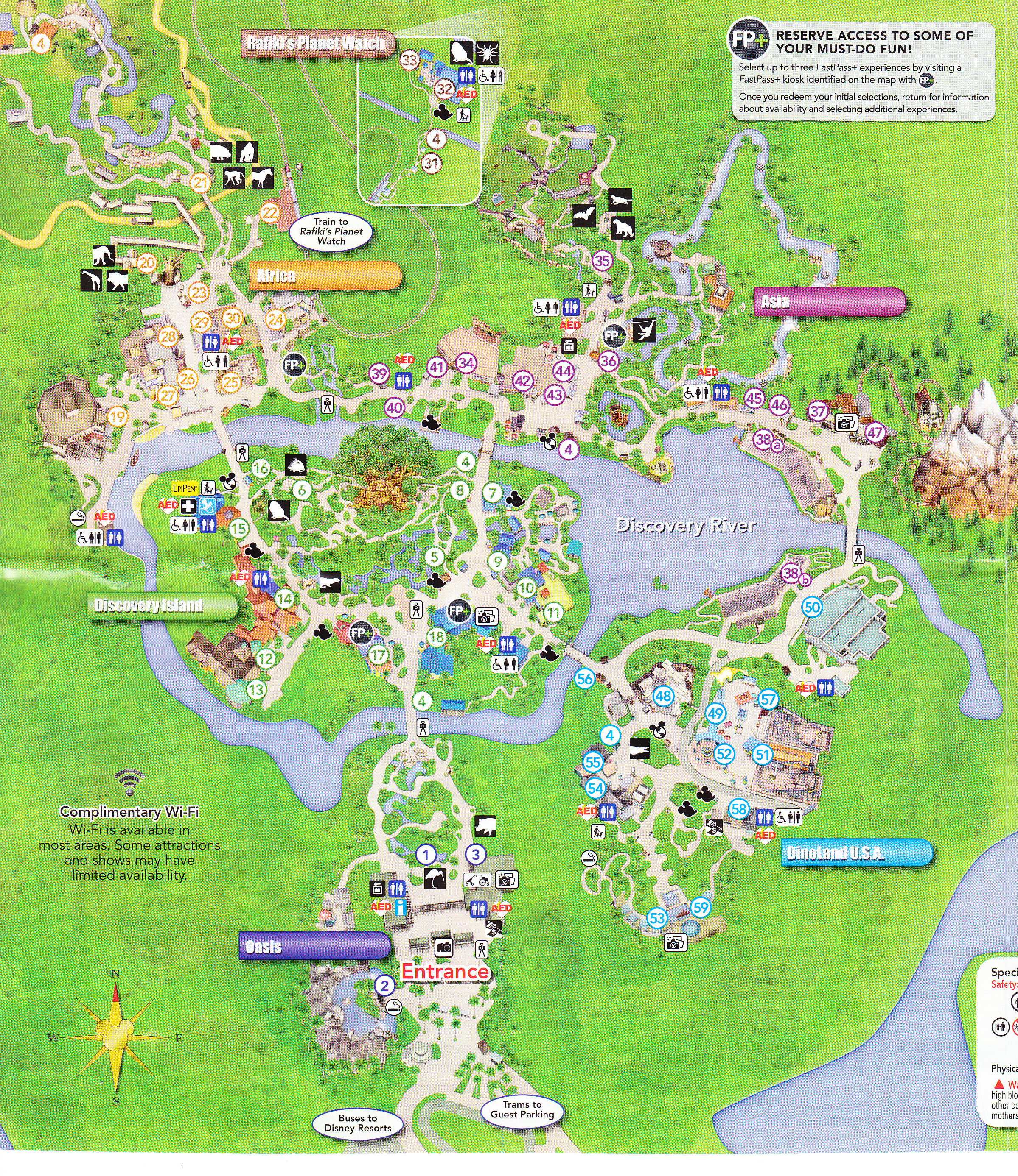 Printable Map Of Animal Kingdom