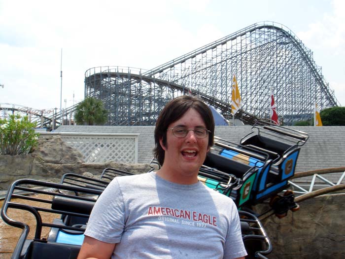 Amusement park boob shots