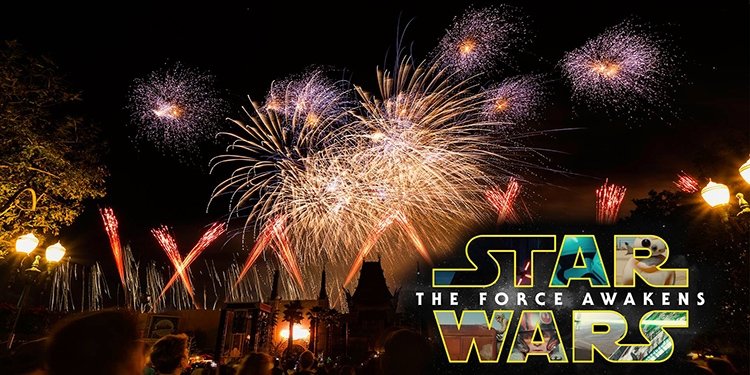 The Force Awakens via Fireworks!