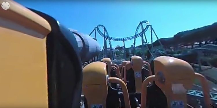 360-Degree Video of Altair--a 10-Loop Coaster!