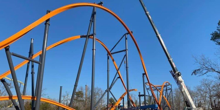 Construction Photos of the Jersey Devil Coaster!