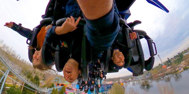 4K AWESOME Twister Roller Coaster Front Seat POV Knoebels Amusement Park 