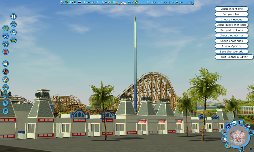 theme park review great america recreation rct3 rct3 street lights