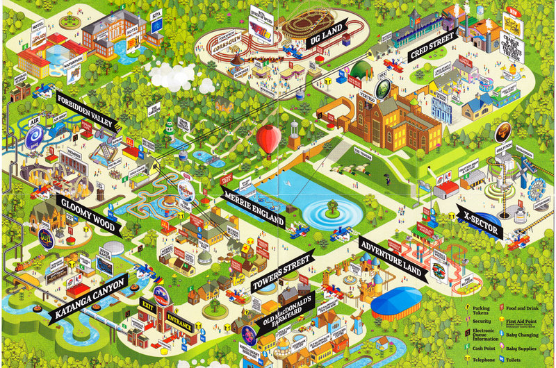 Alton Towers England Theme Park Map Alton Towers Rides Disney World Map ...