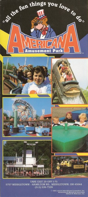 Americana Amusement Park - 1992 Park Brochure