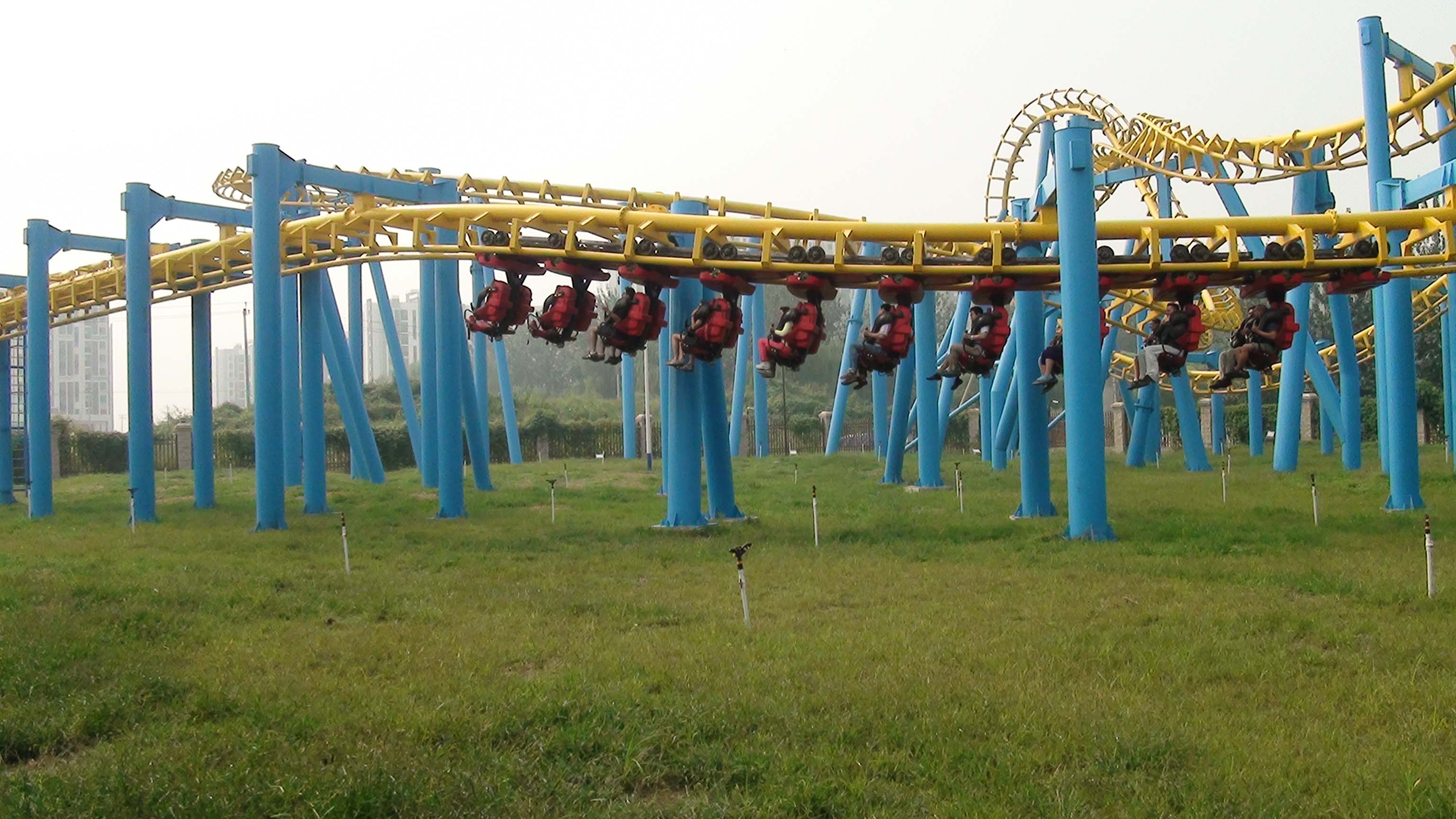 Crab Island Resort Amusement Park Hanging Roller Coaster