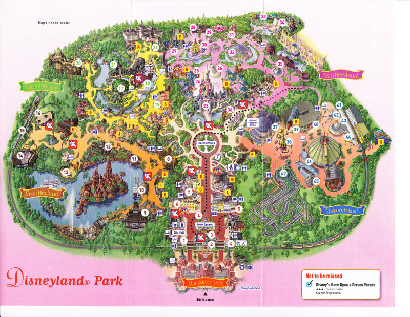 disneyland theme park map Disneyland Paris 2008 Park Map disneyland theme park map