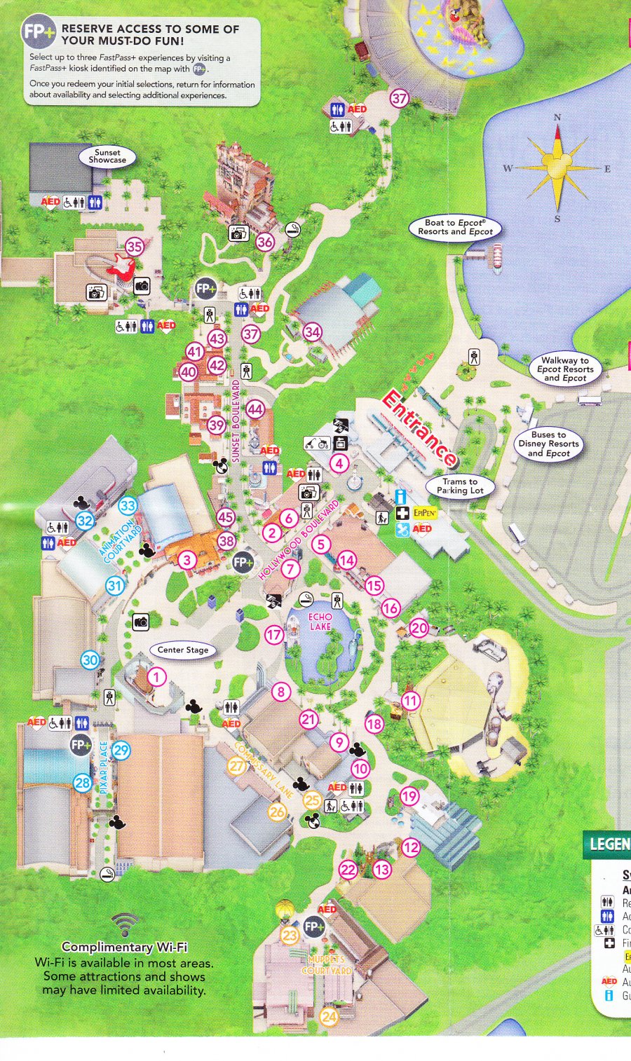 Disney World Maps Printable Hollywood Studios