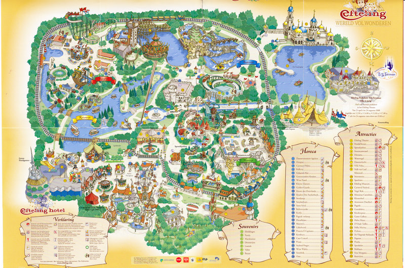 efteling de efteling 2008 park map