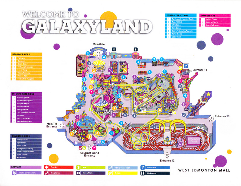 Galaxyland 12 Park Map