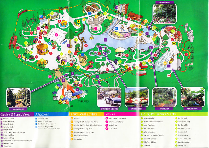Gilroy Gardens 2007 Park Map