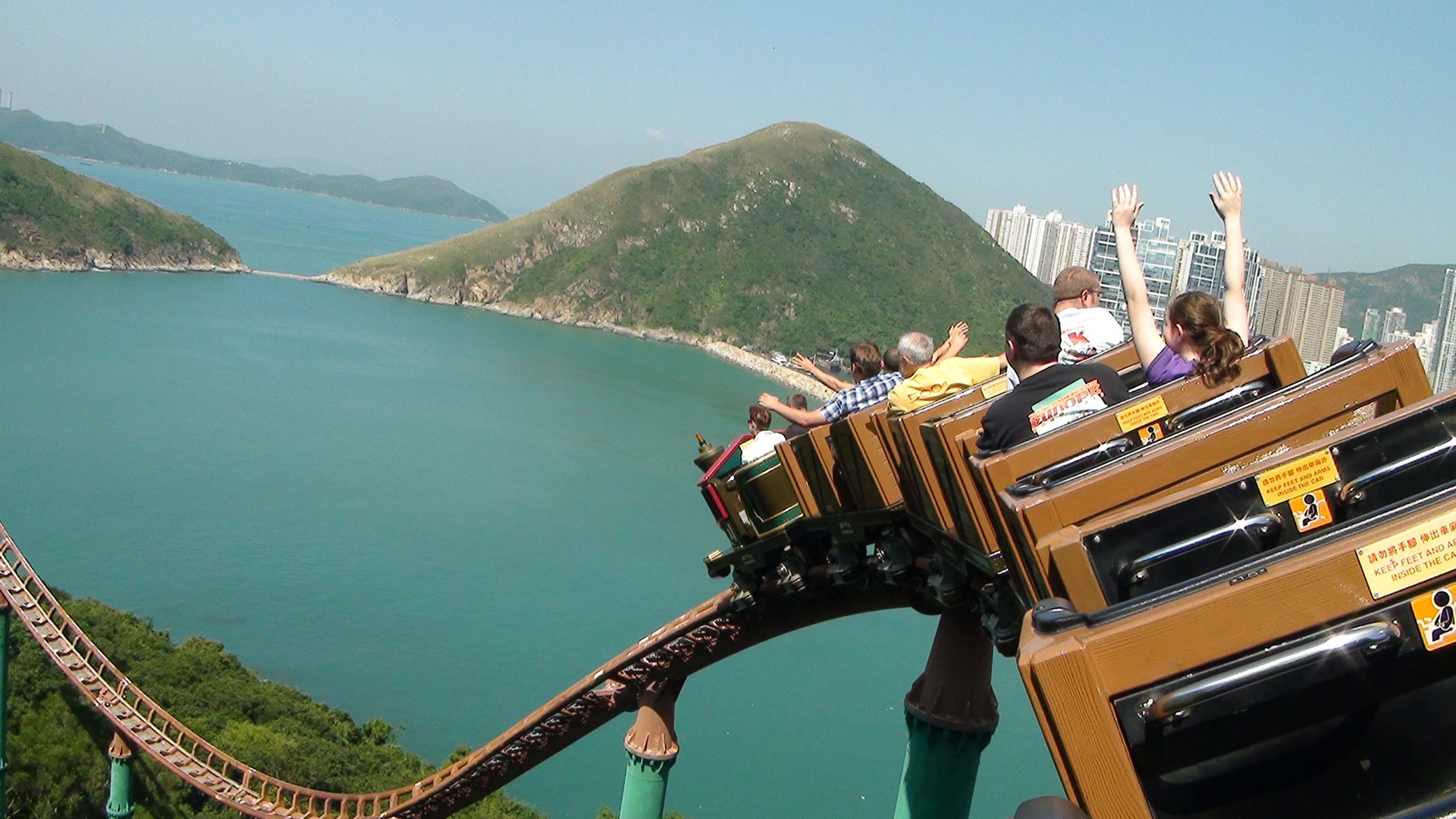 kong hong coaster roller ocean wild west train mine china parks pov coasters amusement ride seat theme nature friendly kid