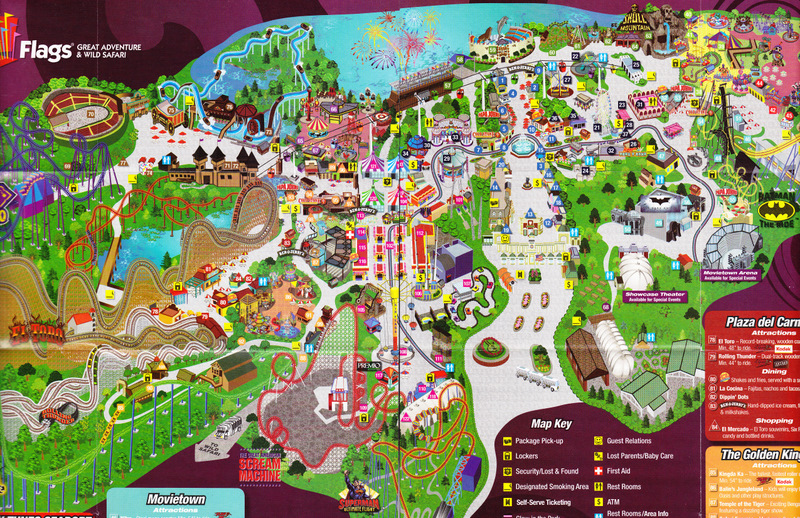 six flags jackson nj map Six Flags Great Adventure 2010 Park Map six flags jackson nj map