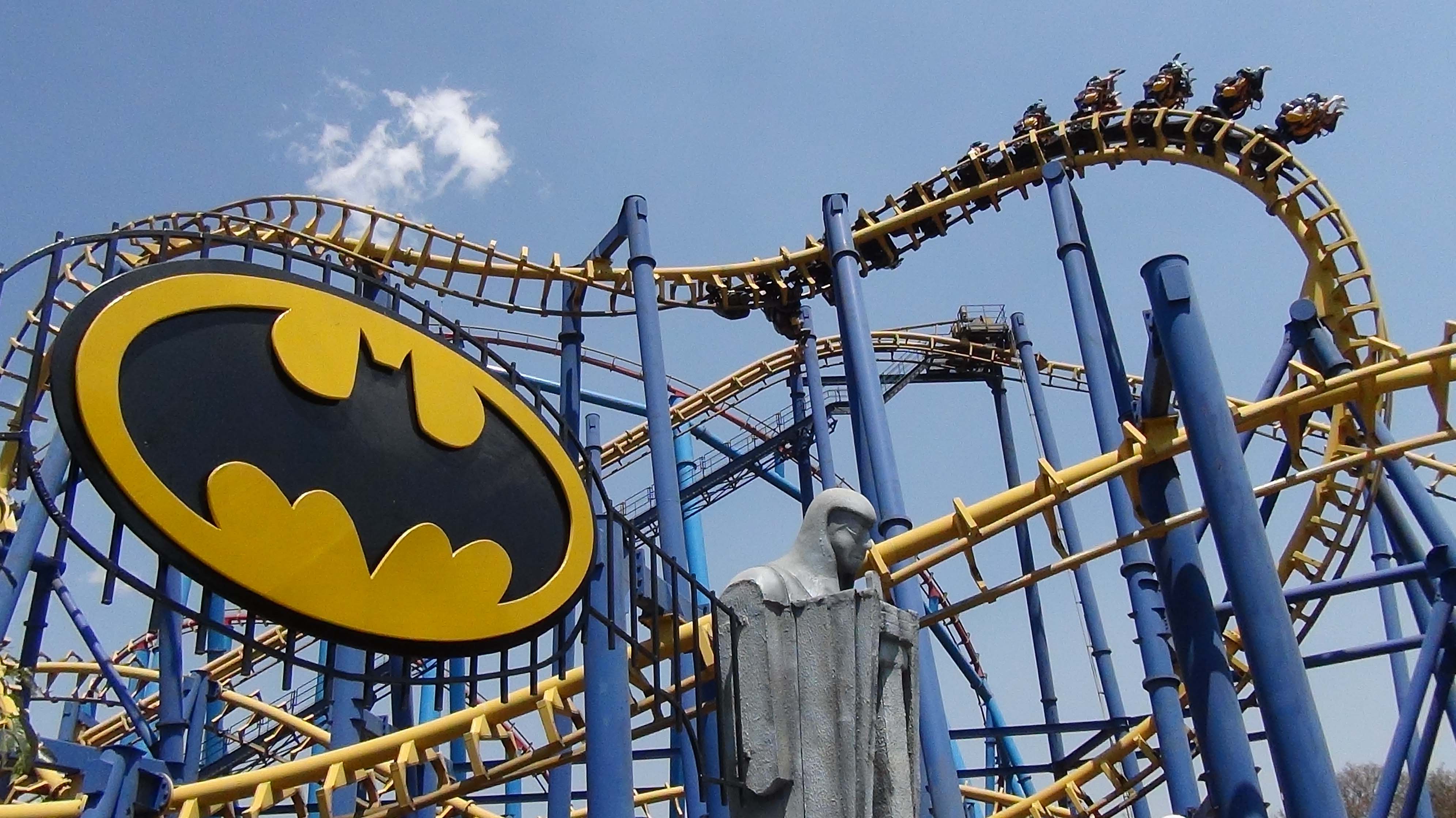 Image result for batman ride six flags