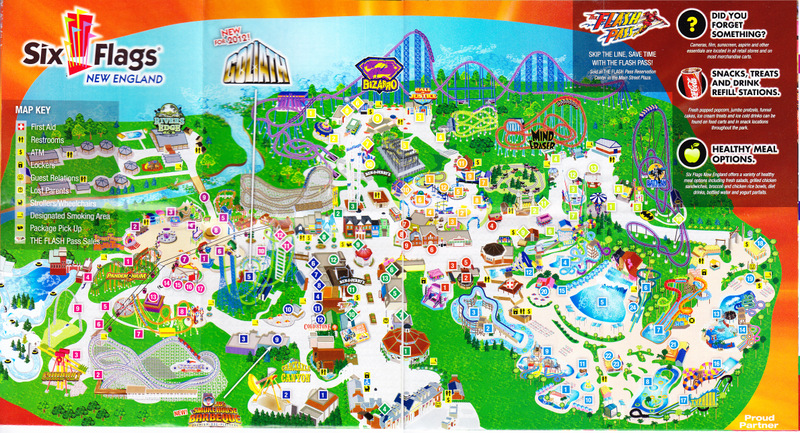 six flags map 2022