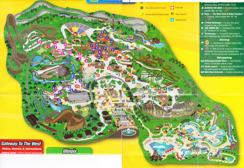 Six Flags St Louis Map Of Park | Map nhautoservice