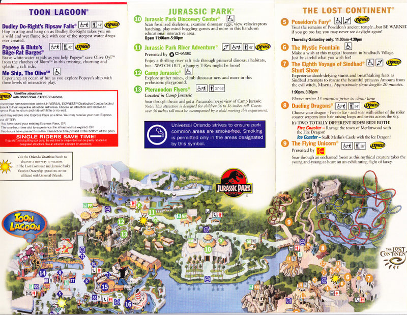 Map of Universal Studios Islands of Adventure  Islands of adventure,  Universal islands of adventure, Island of adventure orlando