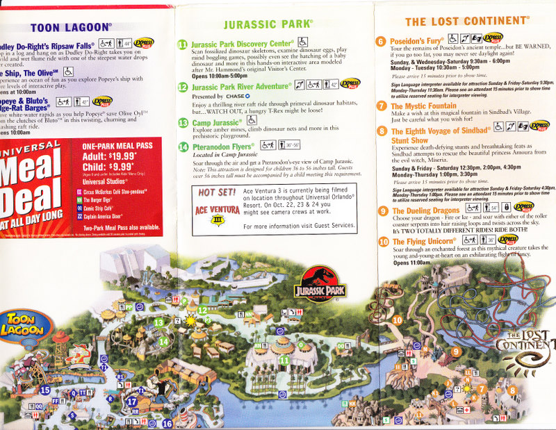 Universal Studios Islands of Adventure - 2007 Park Map