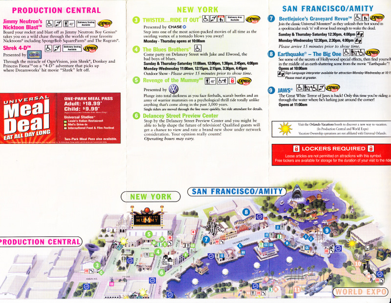 Universal Orlando Maps including theme parks and resort maps