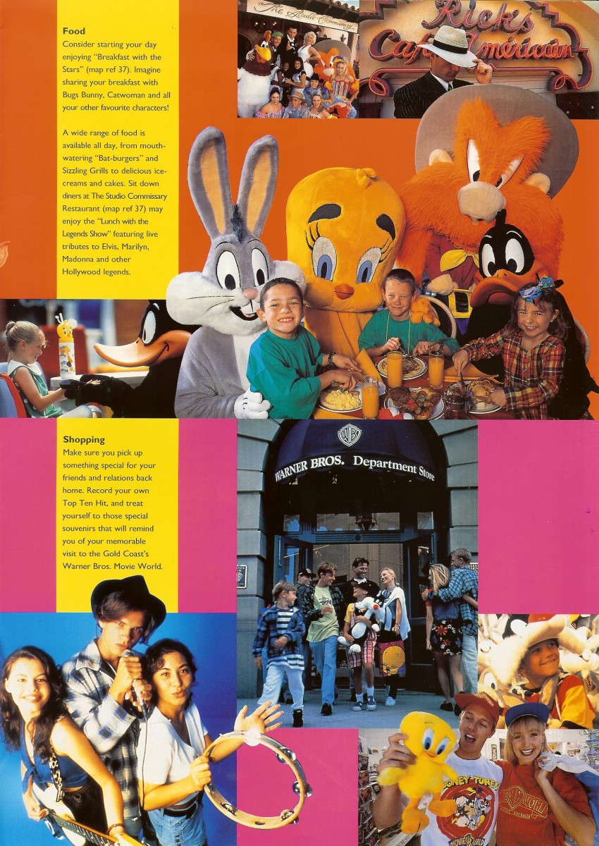 Warner Bros. Movie World - 1996 Park Brochure