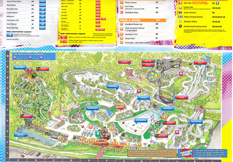 Gold Coast Theme Park Map