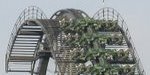 Raptor train on the track at Gardaland