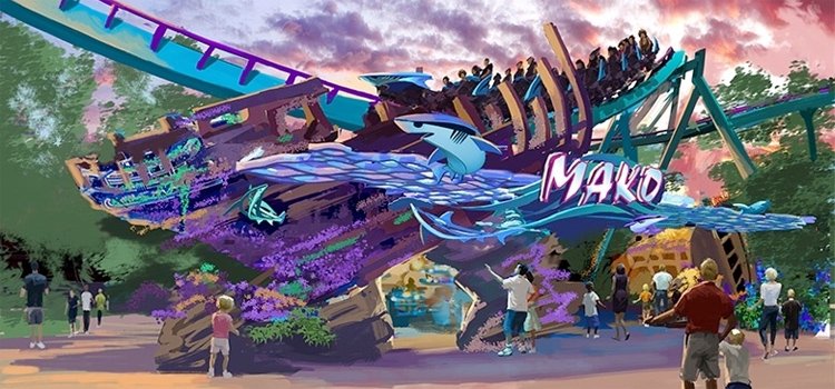 Mako B&M Hyper Coaster at SeaWorld Orlando!