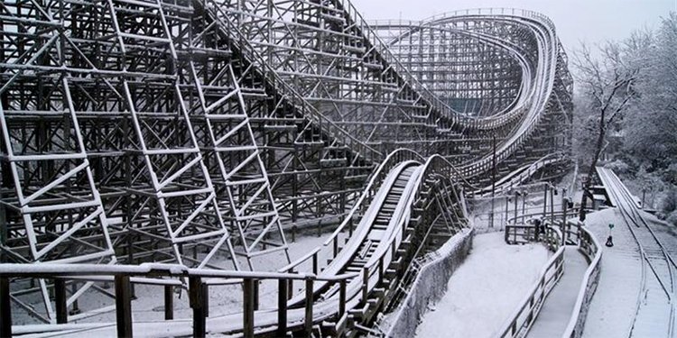 Roller Coasters in the SNOW!