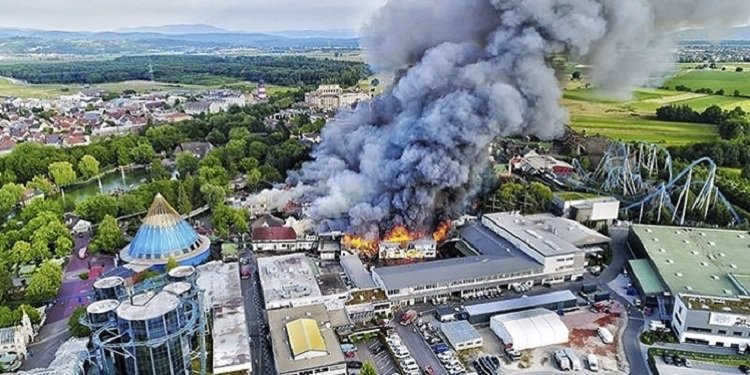 Big Fire at Europa Park, Germany!