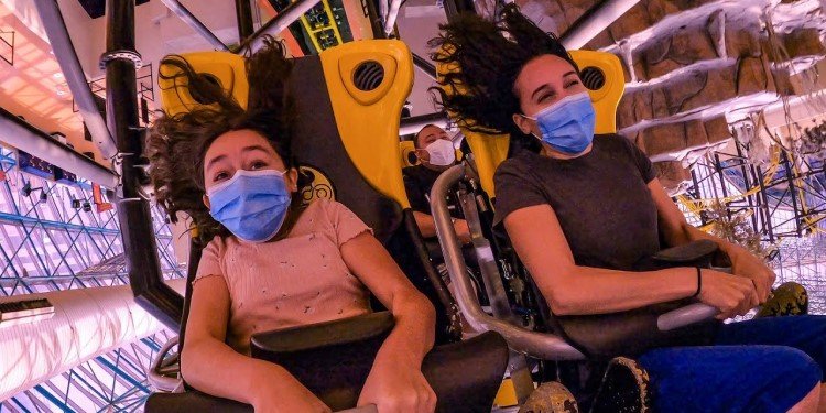 Face Masks on Roller Coasters!