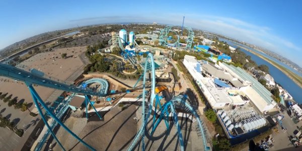 POV Video of All the Coasters at SeaWorld San Diego!