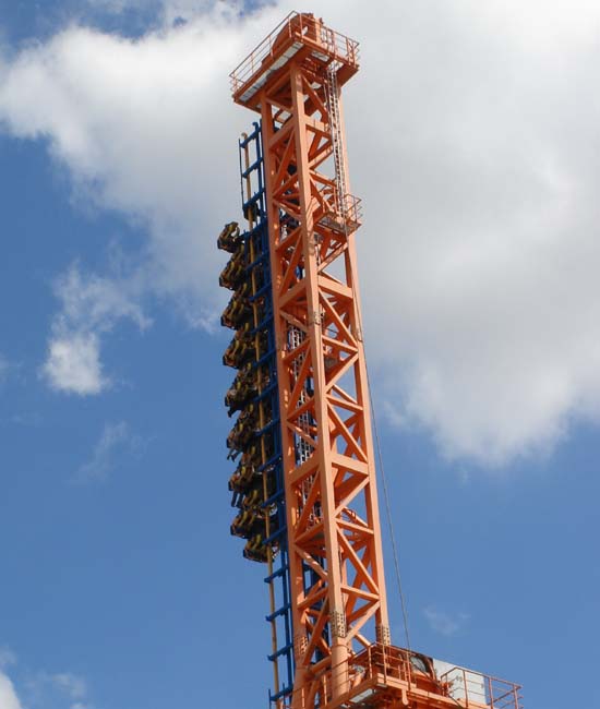 Stunt Fall Roller Coaster Photos, Warner Bros. Movie World Madrid